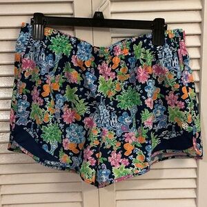 Lilly Pulitzer Vibrant Floral Athletic Shorts